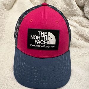 The North Face Pink and Blue Cap